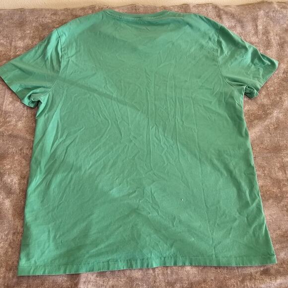 Polo Ralph Lauren Size Large Men's Classic-Fit V-Neck T-Shirt Green - Picture 4 of 5